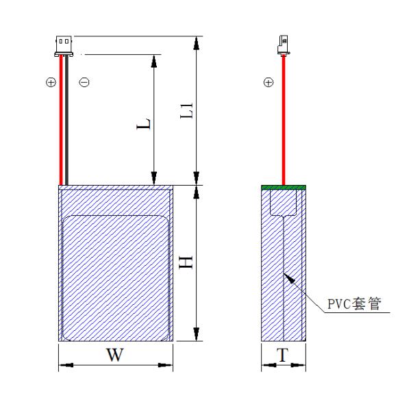 Medical Device 7.4V 1800mAh Lithium Ion Polymer Battery Pack / 2S Li-Polymer Battery Pack 406168