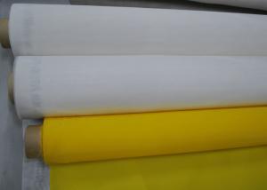 China Yellow Polyester Mesh Fabric Silk Screen Tshirt Printing High Density , 91 Micron on sale
