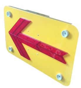 Quality 3.0kg 0.81*0.4*0.06m Flashing Arrow Board for sale