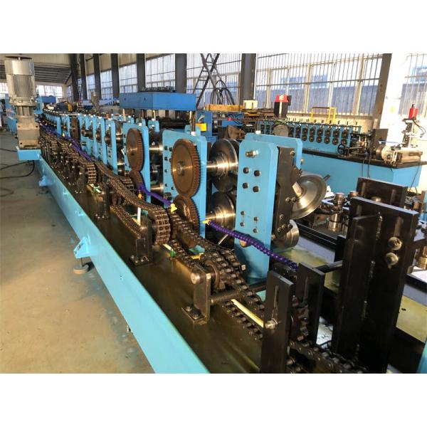 3.5mm CZ Sigma Purlin Roll Forming Machine Interchargeable With 3units Punching Stations