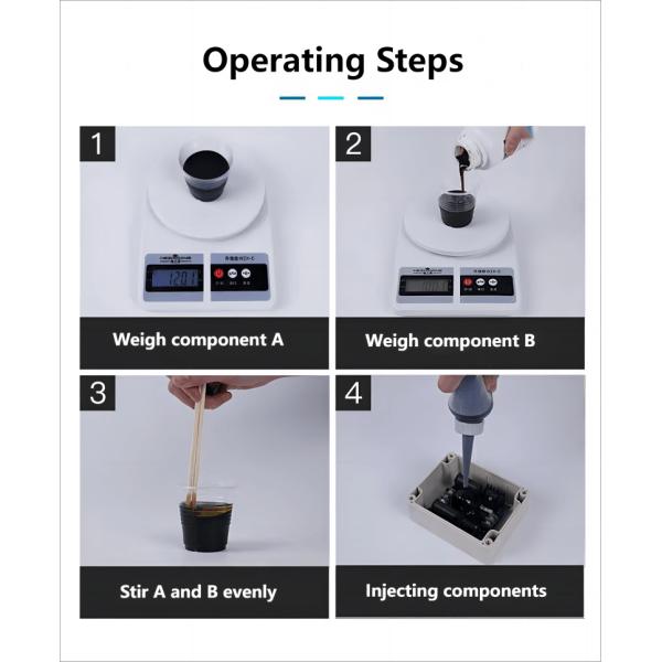 Silicone Potting Compound For Electronics AB Silicone Potting Compound Rubber Raw Material For Electronic Appliances