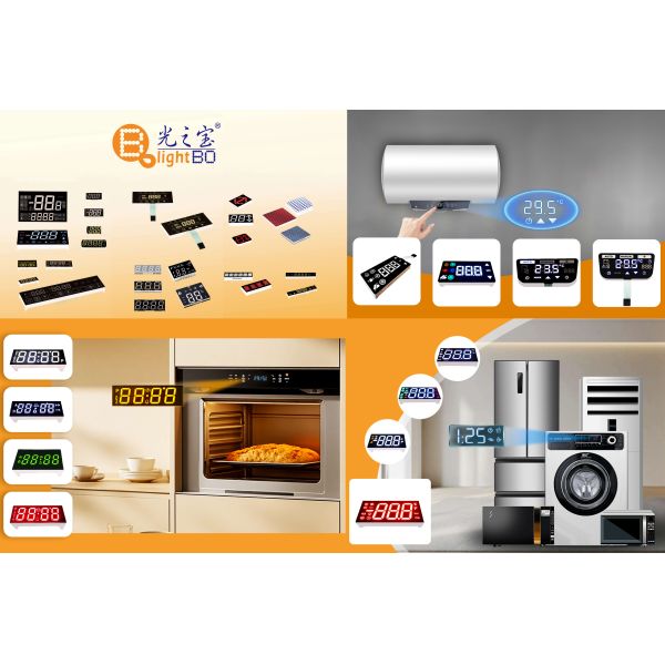 Ultra Blue/Green Common Cathode 7-Segment LED Display for Refrigerator Controllers