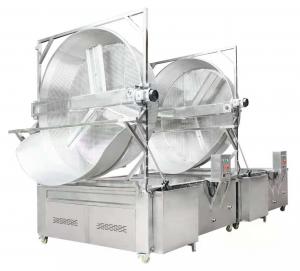 China Personalized Potato Chips Automatic Frying Machine Discharging And Stirring ISO on sale