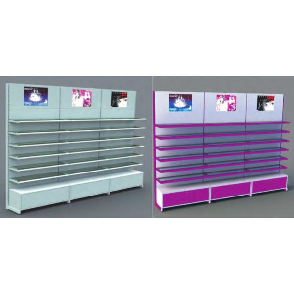 Material Steel Cosmetics Display Shelf For Salon Shop 45kg / Layer Capacity ODM