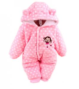 China Winter custom baby clothes fleece lined newborn baby rompers on sale
