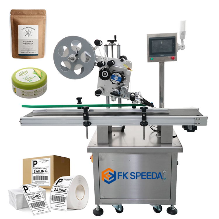 Automatic Paging Box Carton Bag Plane Labeling Machine with 1 mm Flat Labeling Suitable