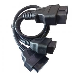 China Y Splitter Obd2 Scanner Extension Cable , Recorder Devices Obdii Diagnostic Cable on sale