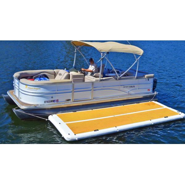 Drop Stitch Fabric Inflatable Floating Dock For Fishing With Pump And Accessories