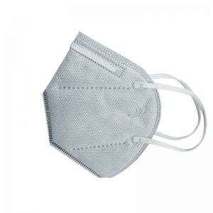 China Grey White Non Woven Fabric Mask Dust Proof KN95 N95 Respirator Mask 17.4*21cm on sale