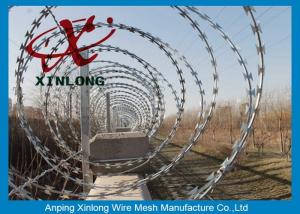 Quality Modern Security Barbed Wire Fence , Stainless Steel Razor Wire for sale