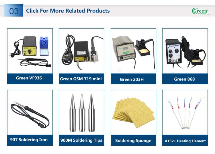Adjustable Hot Air Desoldering Rework Station For Electric Soldering Green 858