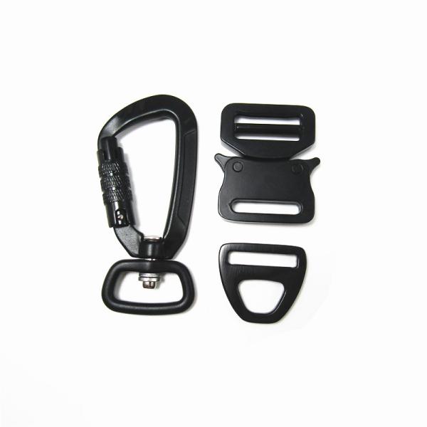 Hot Sell Triangle Buckle Adjustable Slide Quick Release Buckles Dog Hooks Set For Dog Collar/Leashes