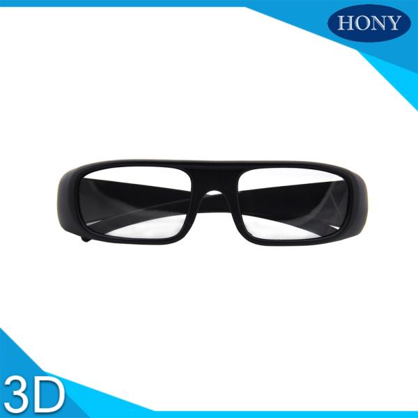 Hard Coating Frame Anti Scratch Passive 3D Glasses For Movie Theater Use