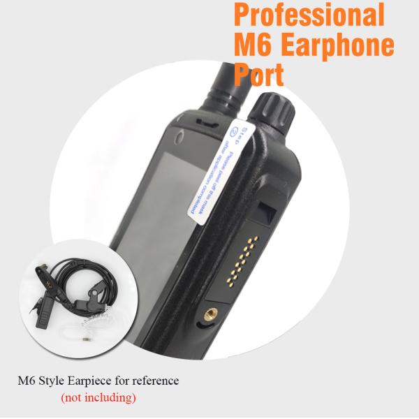 Portable 4G IPX-3 Waterproof Two Way Radio with 3500mAh Battery and Android Wifi Zello POC Push to Talk