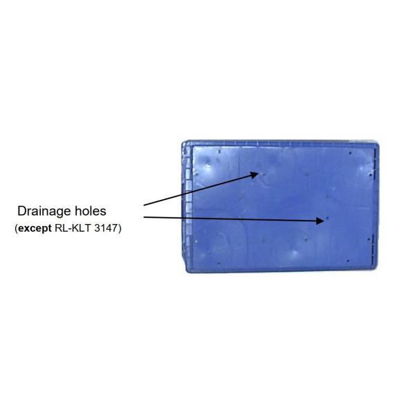 Reusable Plastic Crates For Auto Parts 300x200x147mm External Size Stackable