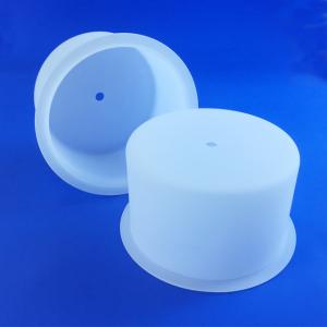 Quality Frosted Surface Quartz Glass Cup Fused Quartz Crucible For Plasma Coating Machine for sale