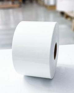 China SGS Certified Jumbo White Paper Roll , Printer Roll Paper 100u Surface Thickness on sale