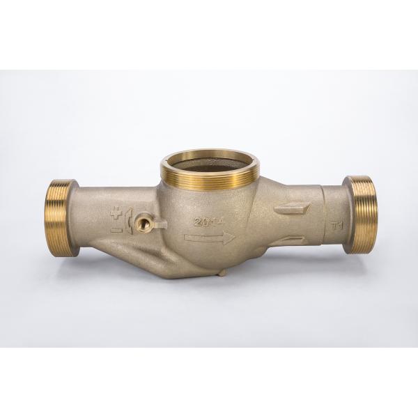 High Capacity Bronze Water Meter Body Multi Jet Water Meter Body For Cold Water DN15 -DN50