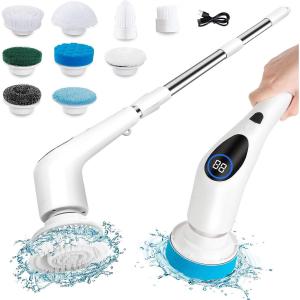China 9In Electric Cleaning Brush Spin Scrubber for Bathroom Tub Tile Floor Kitchen on sale