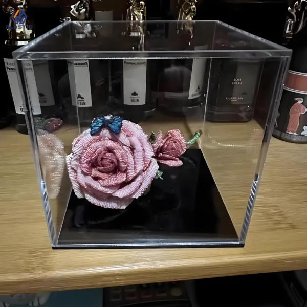 Transparent Acrylic Display Boxes For Collectibles , Showcase Acrylic Box Scratch Resistant
