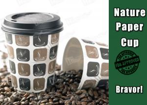Quality Insulated Custom Printed Coffee Mugs , Disposable Coffee Cups With Lids And Sleeves for sale