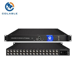 China 16 CH DVB S2 ISDB T DVB IP Gateway With IP MPTS SPTS Output COL5816B Durable on sale