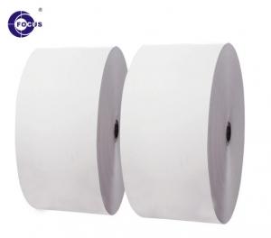 China 100% Virgin Pulp Black Image Thermal Paper Jumbo Roll 48gsm on sale
