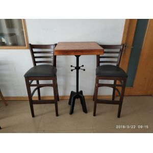 Mild Steel Bar Table legs Cast Iron Bar Table Bag Hooker Cafe Table Height 41''