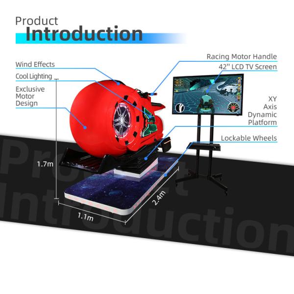 Immersive Experience VR Motorcycle Racing Simulator For Amusement Park