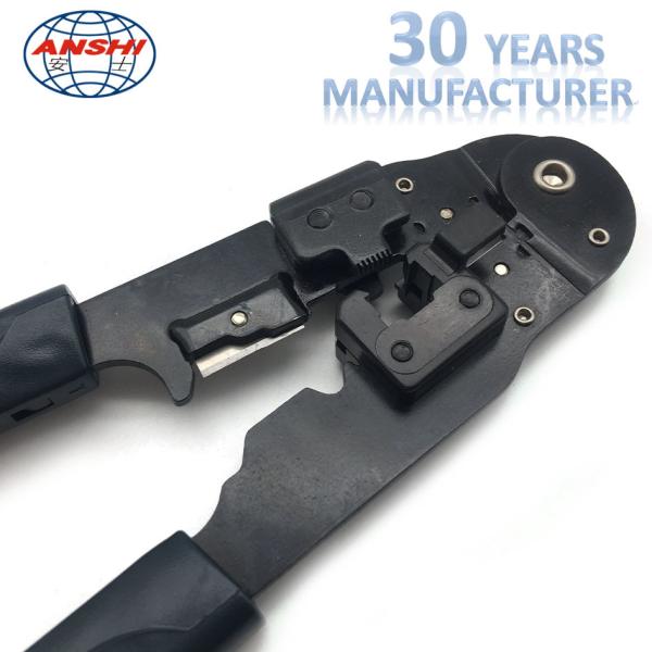 Black Network Crimp Striping Cut Tool ABS Material For Cable Striper