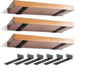 Quality 6 inch Heavy Duty Steel Shelf Brackets L-Shaped Wall Shelf Brackets Thickness 0.1-5mm for sale