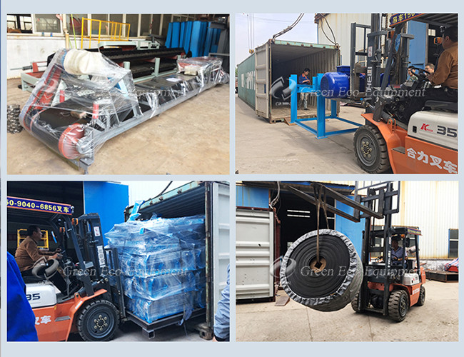 Cement Mobile Inclined Belt Conveyor Bagged 5 Meters To 20 Meters