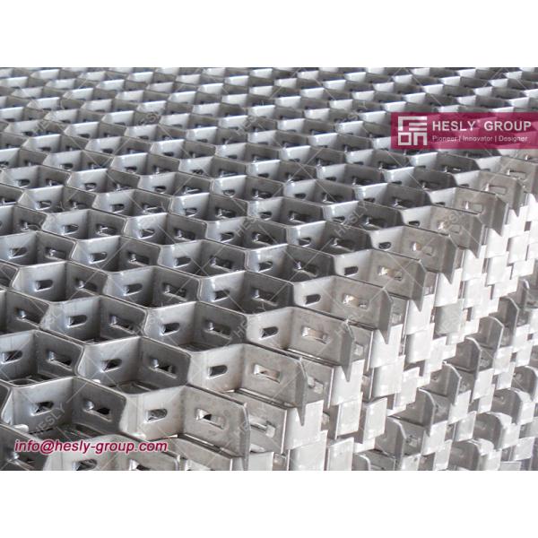 Stainless Steel 410S Refractory Hexagonal Mesh | Reactor Vessels Holding | 19X1.5mm strips | HESLY China Factory