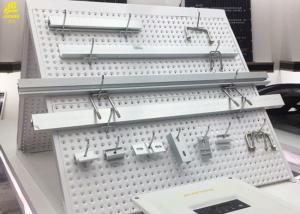 China Convex Hole Hardware Store Display Racks , Hardware Store Racks With Pegboard Hooks on sale