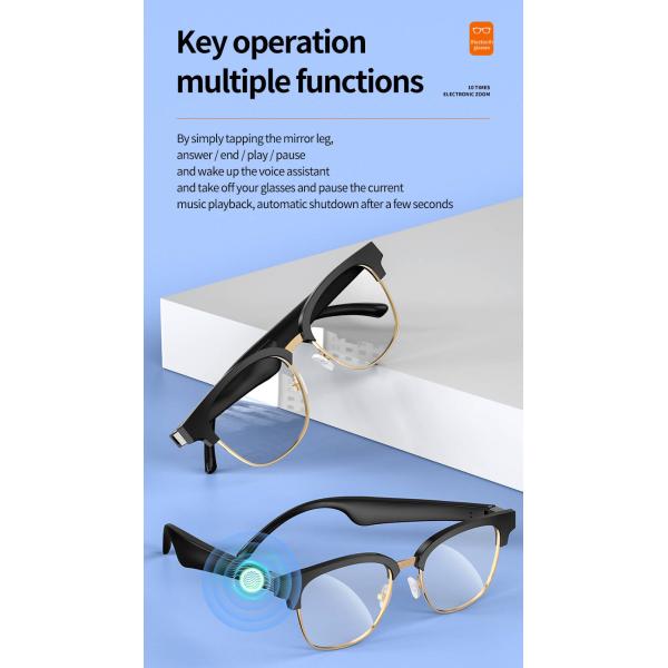 Smart Glasses Bluetooth Speaker Sunglasses Long Endurance With UV Protect