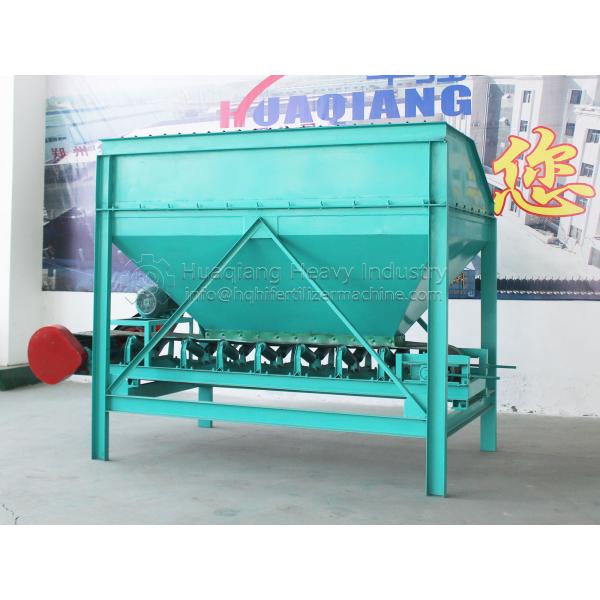 Organic Compound fertilizer Automatic Control End Loader Feeding Hopper With Conveyor