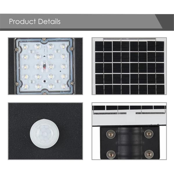 Water Resistant Integrated Solar Light Street Lamp With Motion Sensor