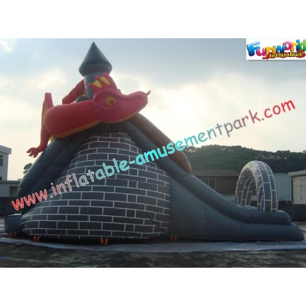 Dragon Commercial Inflatable Slide , 8L Inflatable Slide Slip For Christmas