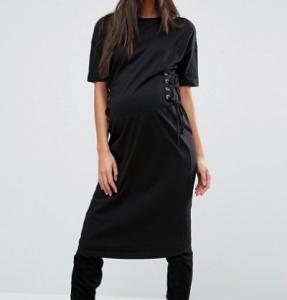 Quality Shenzhen factory custom maternity t shirt long dress with corset for sale