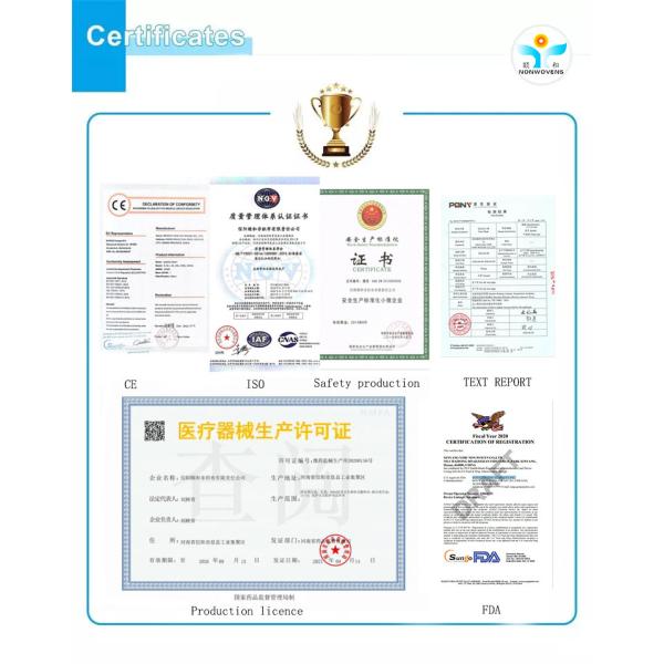 TNT SMMS Telas Roll PP Non Woven Disposable Products Fabric Producing