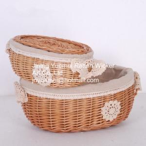 Quality wicker basket willow baskets storage baskets Cheristmas basket wicker bread basket for sale