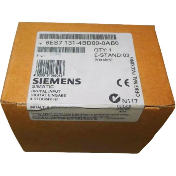 SIEMENS 6ES7131-4BD00-0AB0 SIMATIC DP, 5 ELECTRON. MODULES 5 ELECTRON. MODULES FOR ET 200S, 4 DI HIGH FEATURE 24V DC