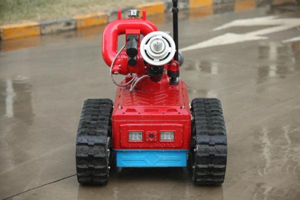 Buy Remote Control Automatic Fire Fighting Robot , Automatic Fire Extinguisher Robot at wholesale prices