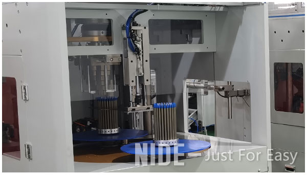 stator winding machine-1.jpg Two Station Automatic Stator Coil Winding Machine On Stator Production Assembly Line