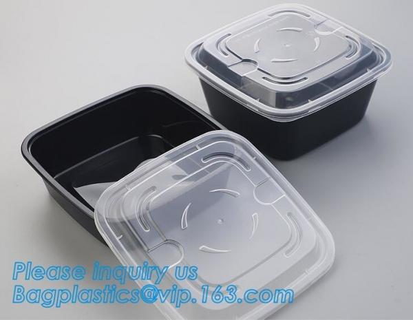 stackable airtight food tray 5 compartments,Professional design plastic sea food container,6 Compartment Food Tray pack