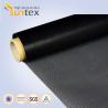 Heat Retardant Black Fire Retardant Fabric Glassfiber Coated / Ptfe Fiberglass Cloth for sale