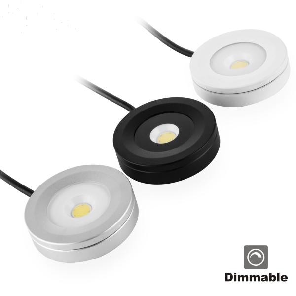Dimmable 3W LED Light Surface install Mini LED Cabinet Light IP65 COB Led Lamp Lighting fixture