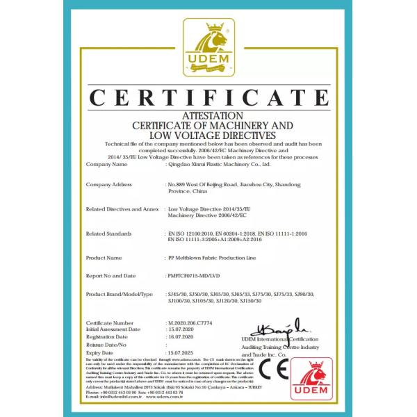 600 800mm Medical Mask BFE99 PP Meltblown Nonwoven Fabric Making Machine