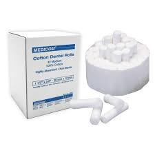 Quality Dental Equipments White Disposable Dental Consumables Material Dental Cotton Roll for sale