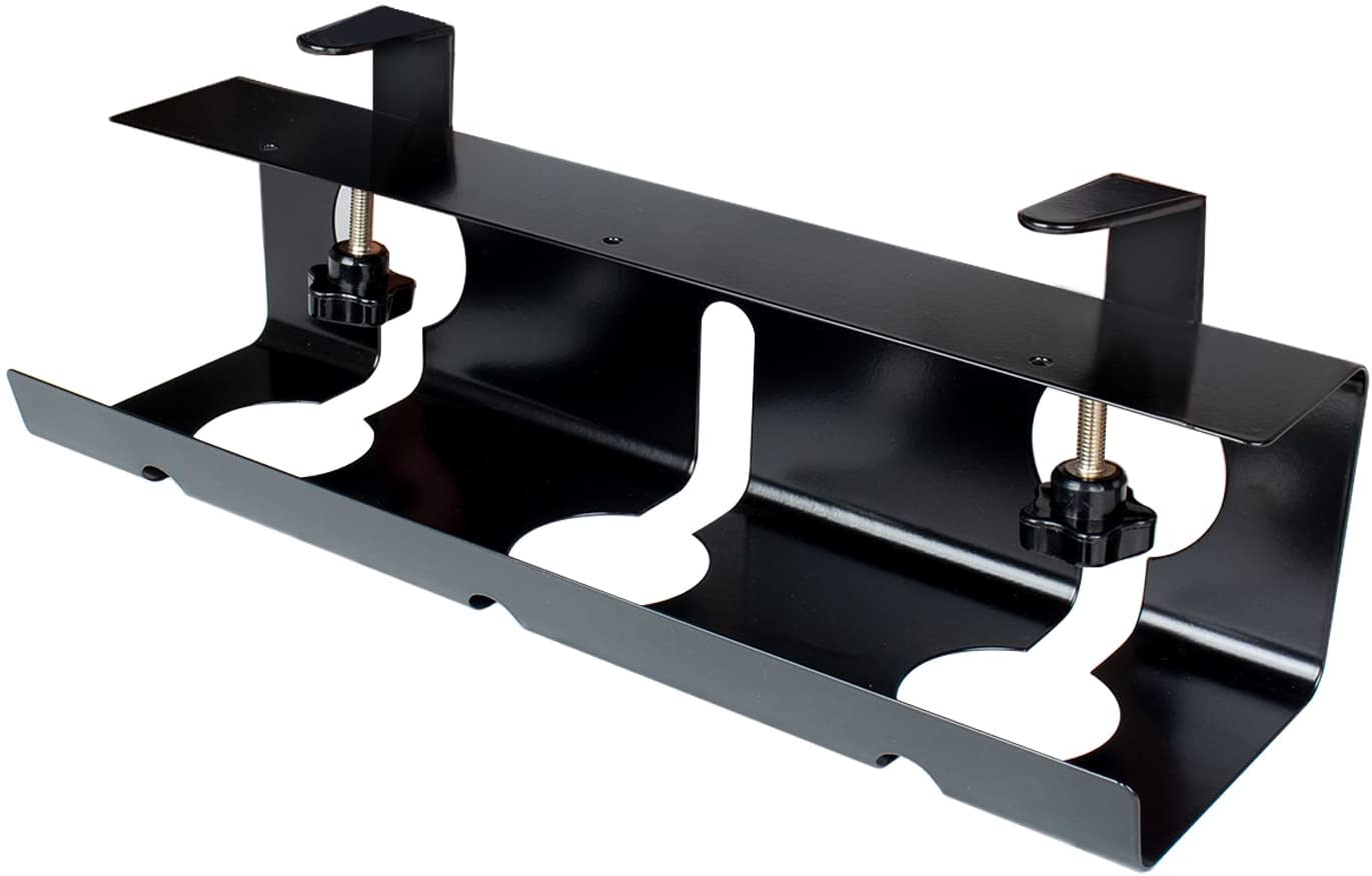 Upgrade Your Workspace with No Drill Standing Desk Wire Management Tray and Cord Rack